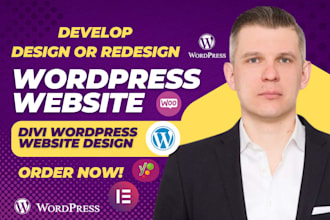 build divi wordpress website design wordpress website using divi theme builder