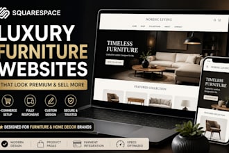 build squarespace furniture ecommerce site interior decor home styling website