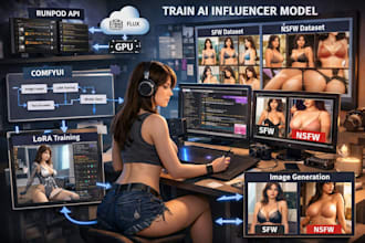 ai influencer workflow nsfw sfw lora model sdxl flux comfyui runpod api
