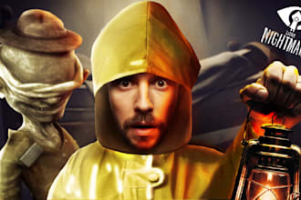 a unique youtube thumbnail for gaming or streaming