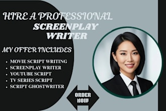 write a professional screenplay film script screenwriting formatting tv pilot
