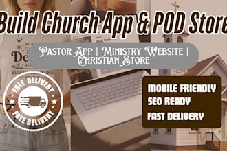build pastor application and church ministry pod store