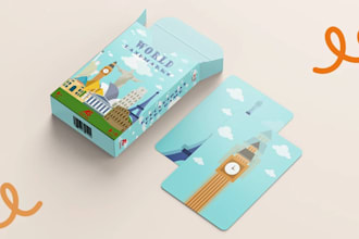 design kids card kids affirmation card flashcards educational kids card game