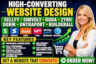 create sellfy simvoly duda zyro dorik ontraport builderall website store design