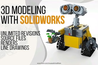 do 3d print design, 3d cad design 2d drawing in solidworks