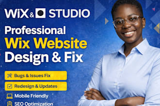 fix wix website, wix mobile responsive, edit wix, wix studio, wix cms, wix seo