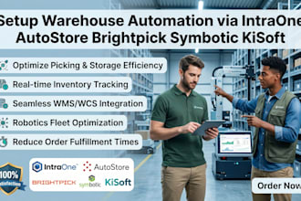 setup warehouse automation crm via intraone autostore brightpick symbotic kisoft