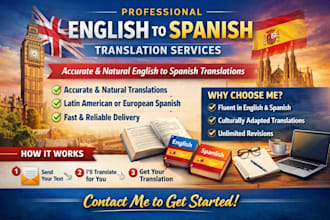 translate english to spanish spanish to english accurately with native fluency