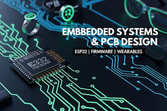 smart wearables rings, glasses, bands, clothing, esp32, pcb design iot ble nrf