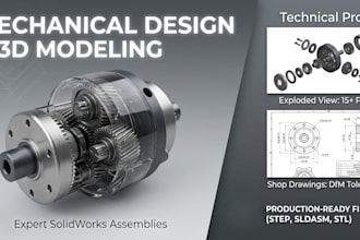 do expert mechanical design and technical drawings