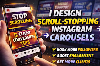 design instagram carousel, instagram post, instagram feed, linkedin carousel