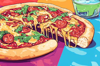 draw food or drink in my illustration style