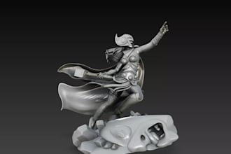 create 3d character modeling for 3d printing, game, gmod, vrchat, 3d sculpting