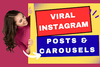 design viral instagram carousals and posts
