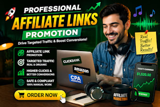 do affiliate marketing promotion for clickbank, CPA, amazon promotion