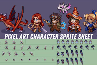 create pixel art character animation nsfw pixel art retro 2d pixel sprite sheet