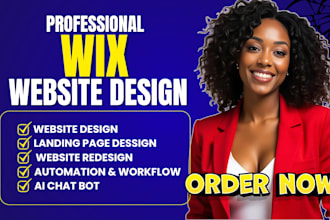build wix website design, wix redesign and wix business website expert