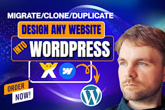 clone, duplicate or migrate website to wordpress, wix, webflow expert