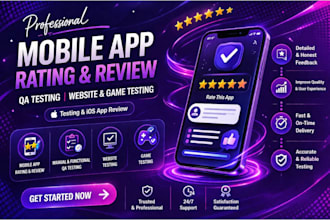 do genuine app testing, app review for android app and ios