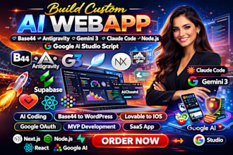 build custom ai webapp with base44 antigravity gemini 3 claude code nodejs codex