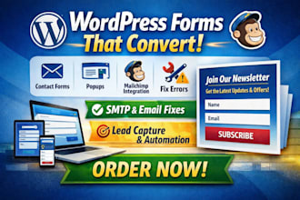 create fix wordpress contact form popup mailchimp signup optin form