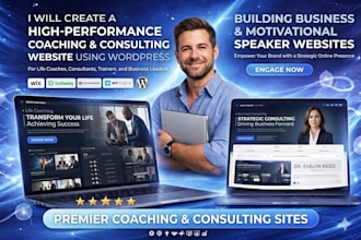 design an attractive consultant website, life coaching and coaching website