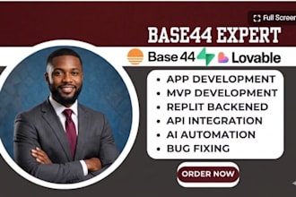 build base44 web app, fix bugs, base 44 expert  replit ai developer