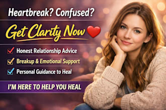 give honest relationship advice breakup support and emotional healing guidance