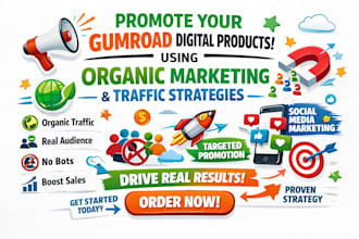 promote your gumroad digital products using organic marketing traffic strategies