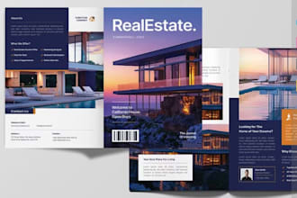 design real estate property furniture interior marketing brochure buyer guide