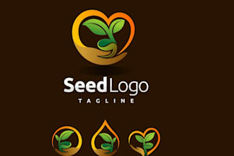 make eco friendly plant seeds logo for our growing business