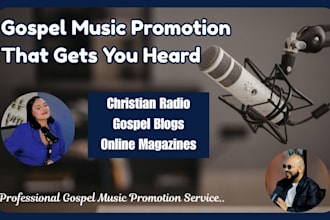 submit your gospel music to christian radio blogs and magazines for exposure