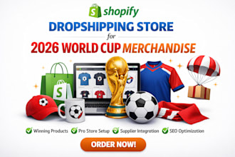do shopify 2026 worldcup merchandise apparel souvenirs gear dropshipping product