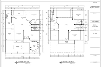 be your architect, draftsman for building plan section,elevation plan in autocad