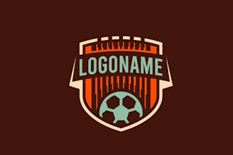 draw football soccer logo for teams