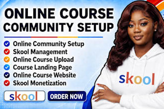 skool community setup skool credit repair skool course creation skool community