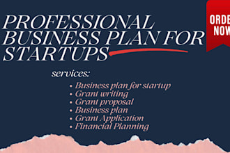 business plan for startups, do small business grant writing, grant proposal