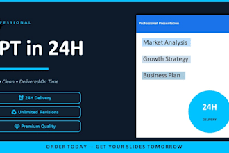 design professional and modern powerpoint presentation slides