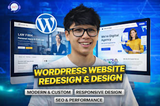 do wordpress website design, figma to website development with elementor pro