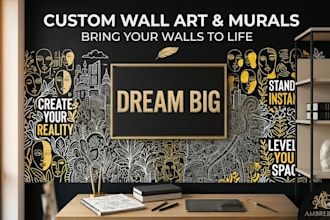 create luxury custom digital wall art clip art minimalist art pixel art design