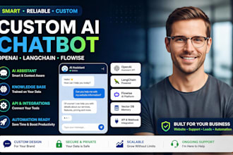build custom ai chatbot openai assistant API langchain flowise bot