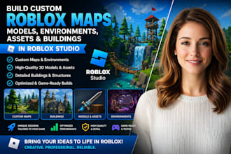 build custom roblox maps model environments assets and building in roblox studio