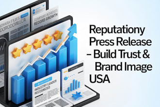 write and distribute reputation management press release for brand image in USA
