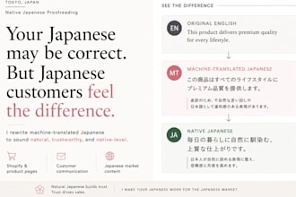 fix and proofread japanese text to sound natural