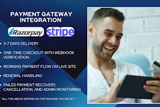 integrate razorpay or stripe into your web app