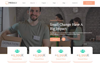 design nonprofit website, charity website, non profit website, donation website