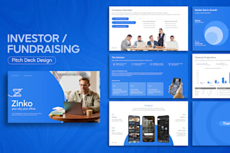 design an investor ready fundraising pitch deck
