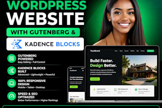 redesign wordpress website with kadence, kadence blocks, kadence pro
