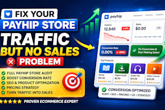 fix your payhip store traffic but no sales problem