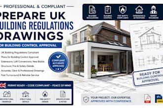 do prepare UK building regulations drawings for building control approval